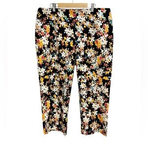 Zac & Rachel Women's Floral Capris - Black and Multicolor